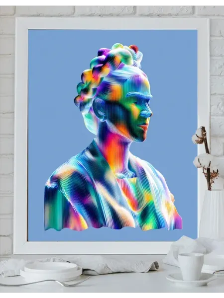 Art on Canvas Голограмма Картина по номерам на холсте 40х50 см