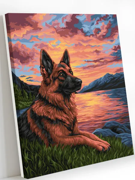 Art on Canvas На закате Картина по номерам на холсте 40х50 см