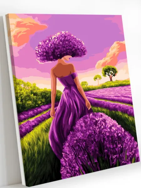 Art on Canvas Запах лаванды Картина по номерам на холсте 40х50 см