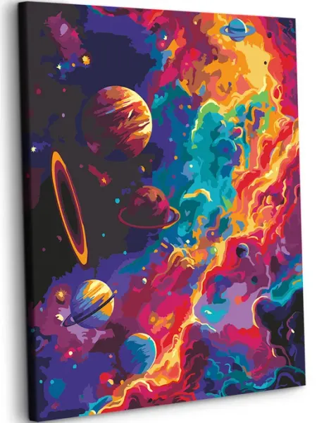 Art on Canvas Космос Картина по номерам на холсте 40х50 см