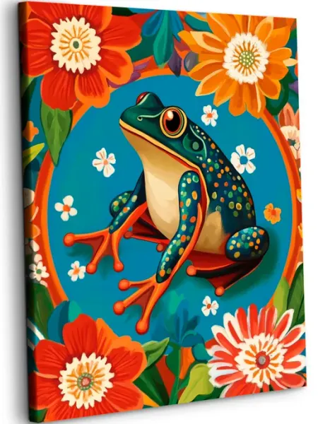 Art on Canvas Лягушка Картина по номерам на холсте 40х50 см