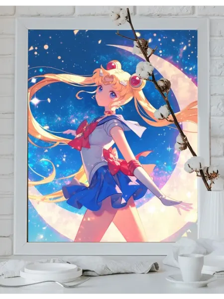 Art on Canvas Арт Сейлор Мун Картина по номерам на холсте 40х50 см