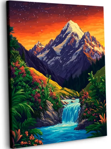 Art on Canvas Природа Картина по номерам на холсте 40х50 см