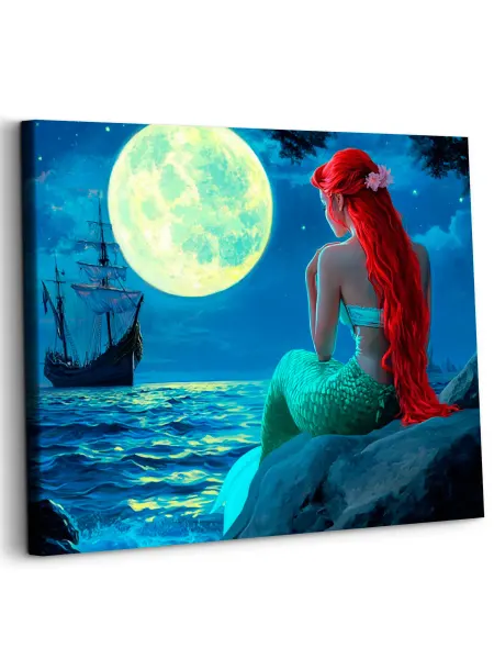 Art on Canvas Русалка Картина по номерам на холсте 40х50 см