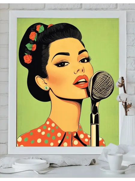 Art on Canvas Ретро-мелодия Картина по номерам 40х50 см