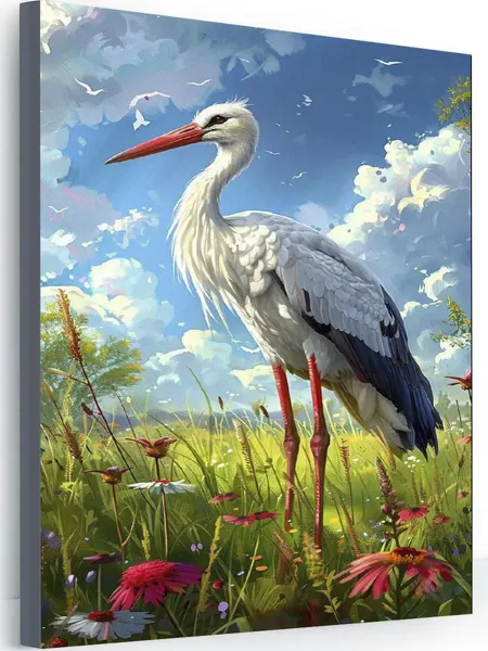 Art-Hobby-Market Картина на стену для интерьера аист 40х50