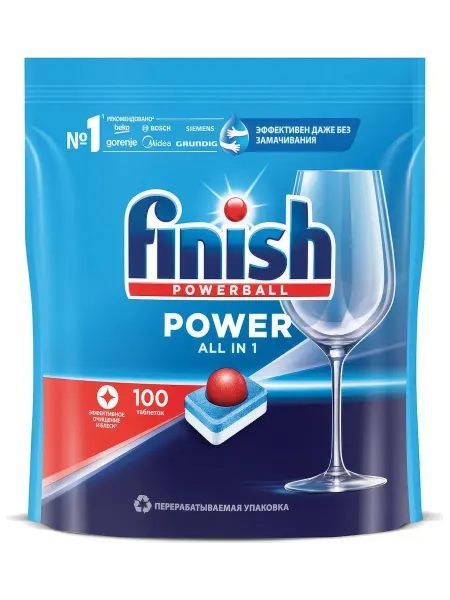 Таблетки для мытья посуды в посудомоечных машинах FINISH