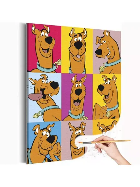 Живопись по номерам Картина по номерам Постер Скуби-Ду Scooby-Doo Мультфильмы