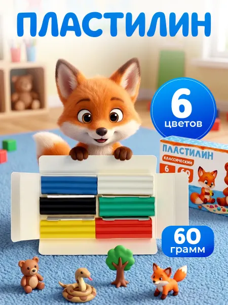 Calligrata Пластилин 6 цветов