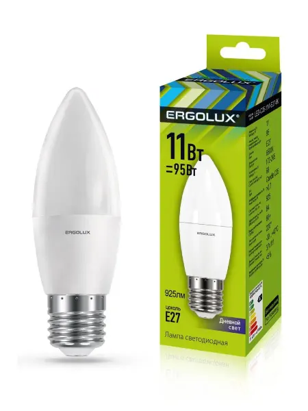 Ergolux Светодиодная лампочка LED 11W 6500К E27