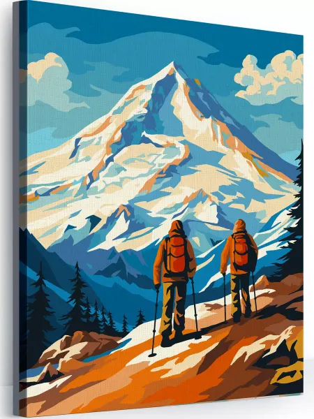 Happy Hobby Поход Картина по номерам на холсте 40х50
