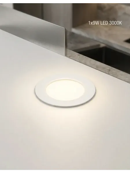 ЭРА Светильник встраиваемый 9 Вт LED 3000 K