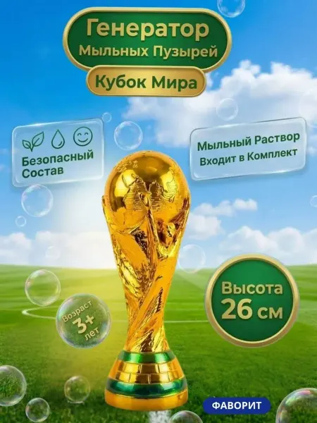 Генератор мыльных пузырей детский Кубок