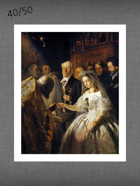 Past_today "Неравный брак", Пукирев (искусст.полотно, 40х50)