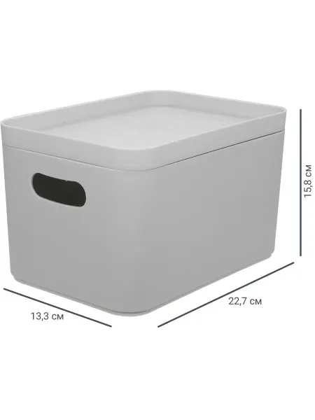 Органайзер для хранения Berossi 16x13x23 см 2.4 л пластик
