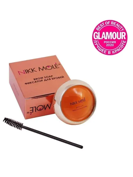NIKK MOLE Фиксатор-мыло для бровей Brow Soap (Апельсин)