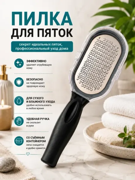 САД21 Пилка для пяток для удаления огрубевшей кожи на стопах