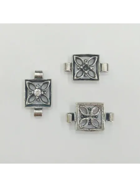 Sharmori Коннектор для бижутерии, 15х9х3.5мм, 2 шт