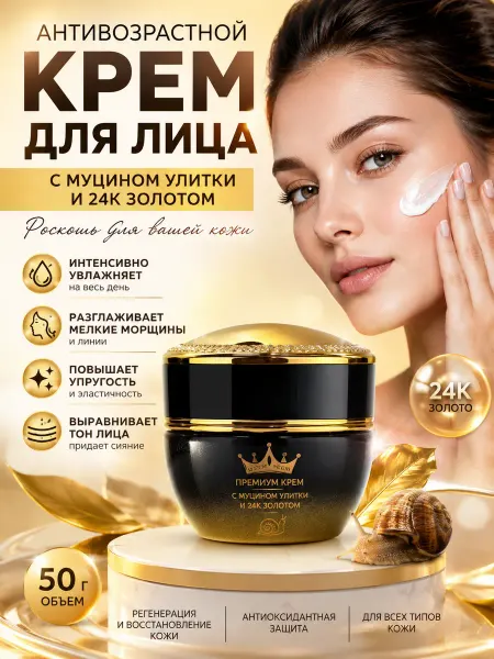 НазМолл Крем для лица антивозрастной 16+ 20+ 25+ 30+ 35+ 40+ 45+