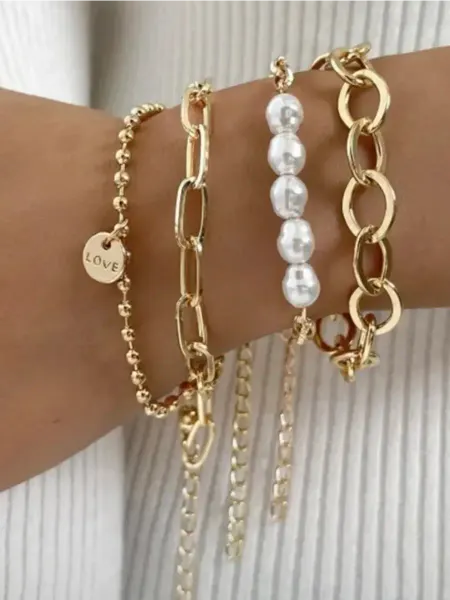 TakoNa Accessorize Бижутерия набор регулируемых браслетов на руку (3 браслета)