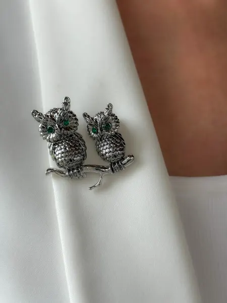 ROHINI accessories Брошь бижутерия Совы