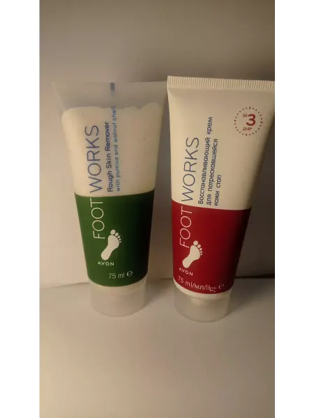 AVON крем для ног FootWorks Восстанавливающий ( 2 шт