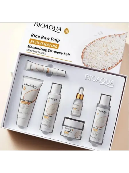 BIAQUA -Набор уходовой косметики Уходовый набор для лица с экстрактом риса
