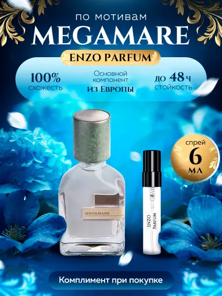 ENZO Parfum Стойкие духи масляные по мотивам Megamare 6 мл