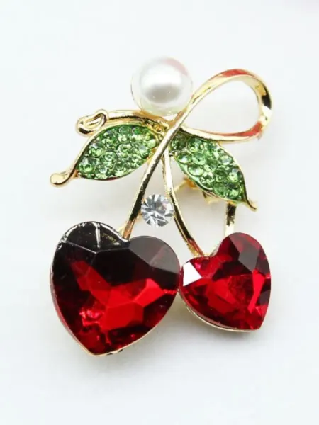 Fashion Jewelry Брошь ягодки бижутерия