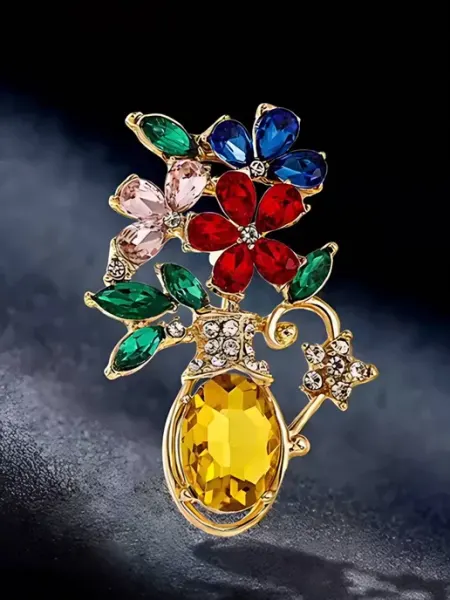 BijouBijou Брошь бижутерия Цветы