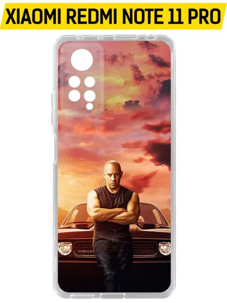 Krutoff Чехол-накладка Clear Case для Xiaomi Redmi Note 11 Pro