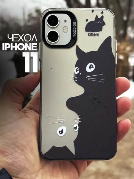MGOO чехол на iPhone 11 милый котик