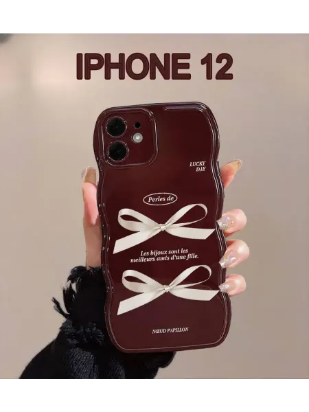 CASE HOUSE Противоударный с защитой камеры чехол на iPhone 12 бант