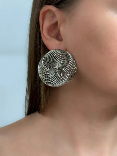 ROHINI accessories Объемные крупные серьги бижутерия