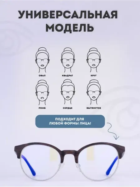 ComputerDepot Очки для работы за компьютером женские защитные для телефона