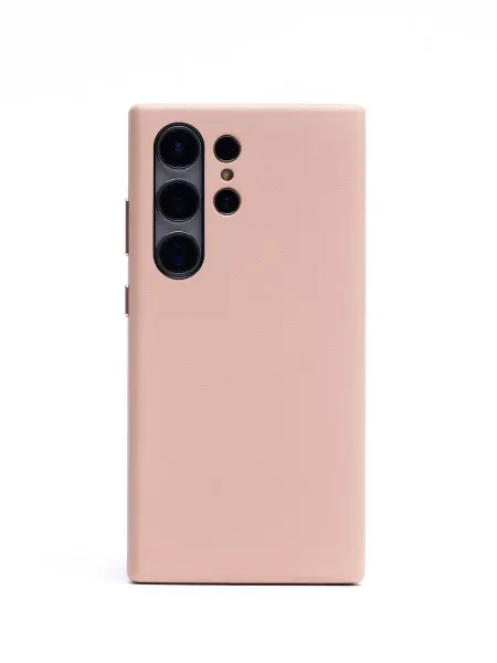 K-doo Кожаный чехол Noble на Samsung Galaxy S24 Ultra -Розовый