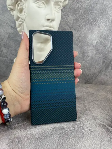 LUXO Чехол для Samsung S23 Ultra имитация карбона