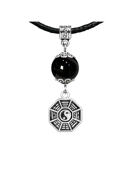 Runes&Gems Амулет Багуа (защита от негативной энергии), черный агат
