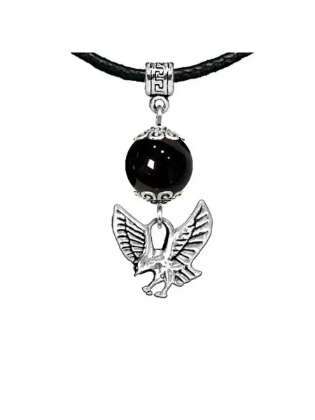Runes&Gems Амулет Орел (защита, сила, победа), черный агат