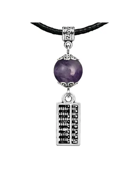 Runes&Gems Амулет Счеты (богатство), аметист