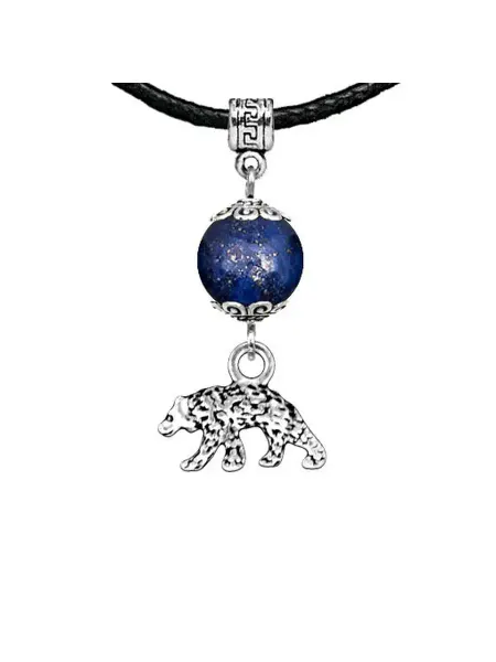 Runes&Gems Амулет Медведь (защита, сила, победа), лазурит