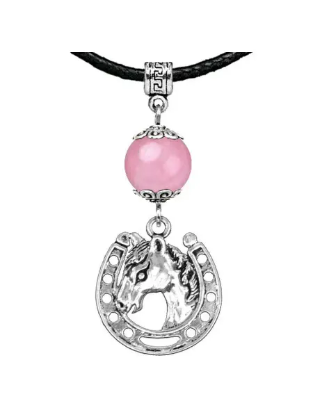 Runes&Gems Амулет Подкова (счастье), розовый кварц