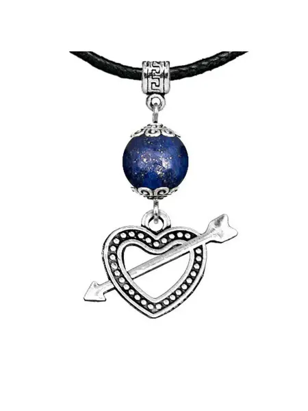 Runes&Gems Амулет Сердце со стрелой (любовь), лазурит