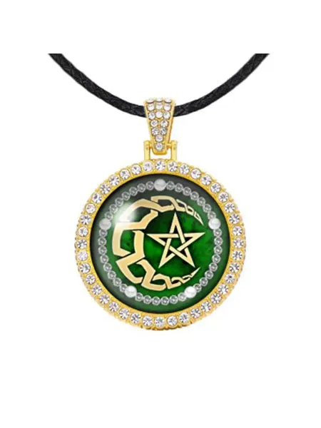 Runes&Gems Кулон-амулет на шею с подвеской Полумесяц и звезда