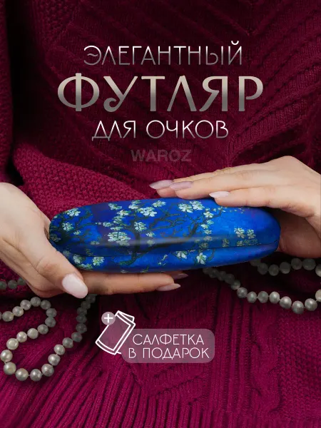 WAROZ Футляр для очков жесткий хлопушка