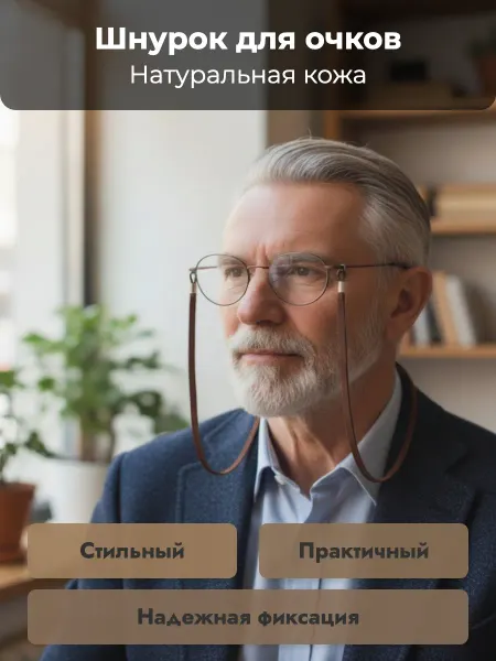 Магический венец Шнурок для очков из натуральной кожи