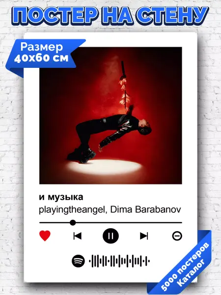 Arthata-spotify постер Спотифай постер Спотифай постер playingtheangel - и музыка 40х60