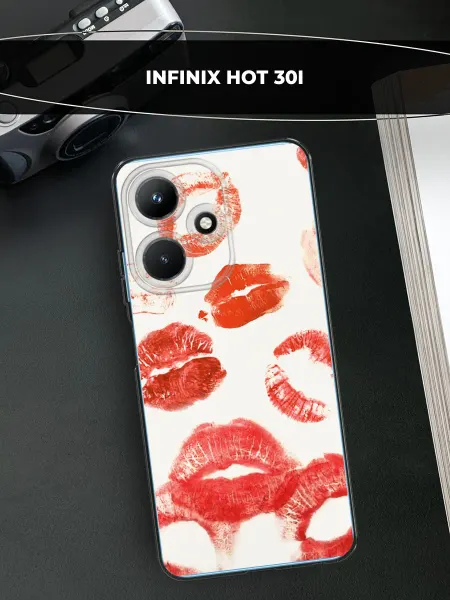 Infinix Чехол на Hot 30i с поцелуями