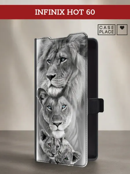 Case Place Чехол-книжка на Infinix Hot 60 лев