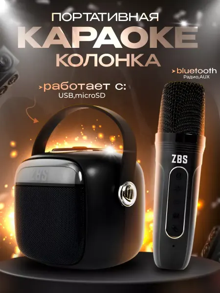 NO NAME Портативная колонка с караоке